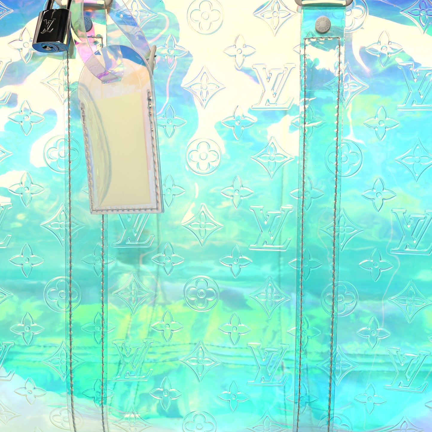 PVC Monogram Keepall Bandouliere 50 Iridescent Prism
