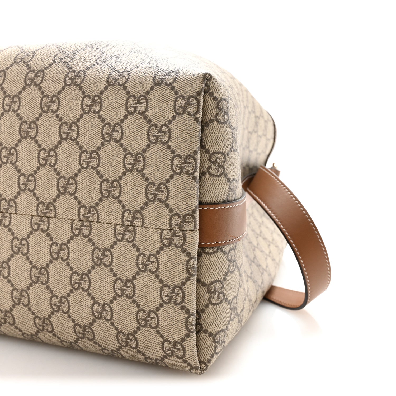 Gucci GG Icon Monogram Padlock Shoulder Bag Beige Dark Brown 9 of 9