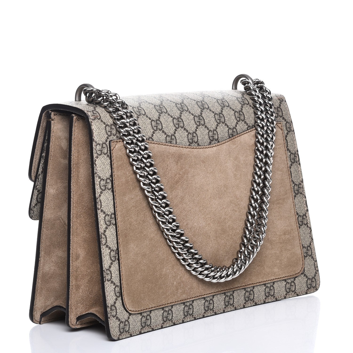 Gucci GG Supreme Monogram Medium Dionysus Shoulder Bag Taupe 3 of 7