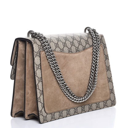 Gucci GG Supreme Monogram Medium Dionysus Shoulder Bag Taupe 3 of 7