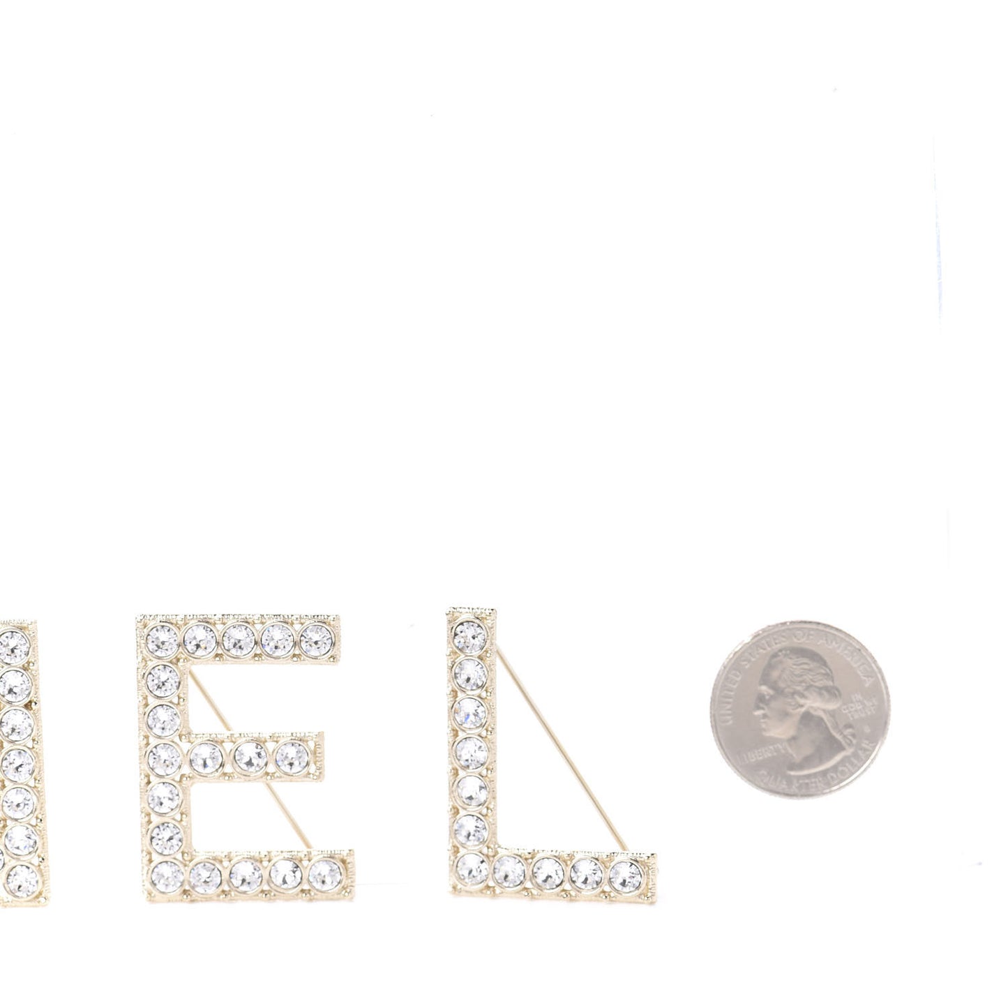 Crystal Runway Set Of 6 Brooch Gold