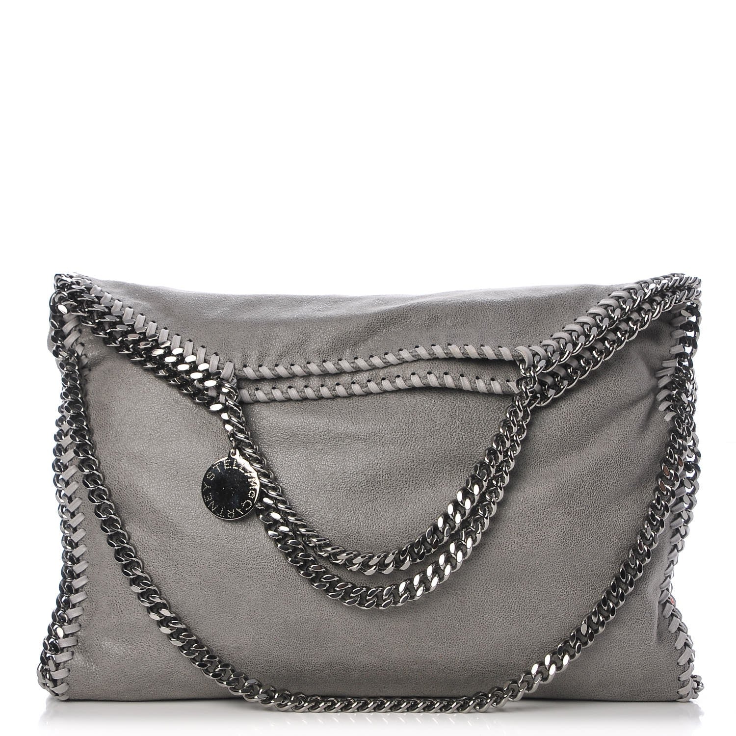 Stella McCartney Shaggy Deer Falabella Fold Over Tote Grey 1 of 8