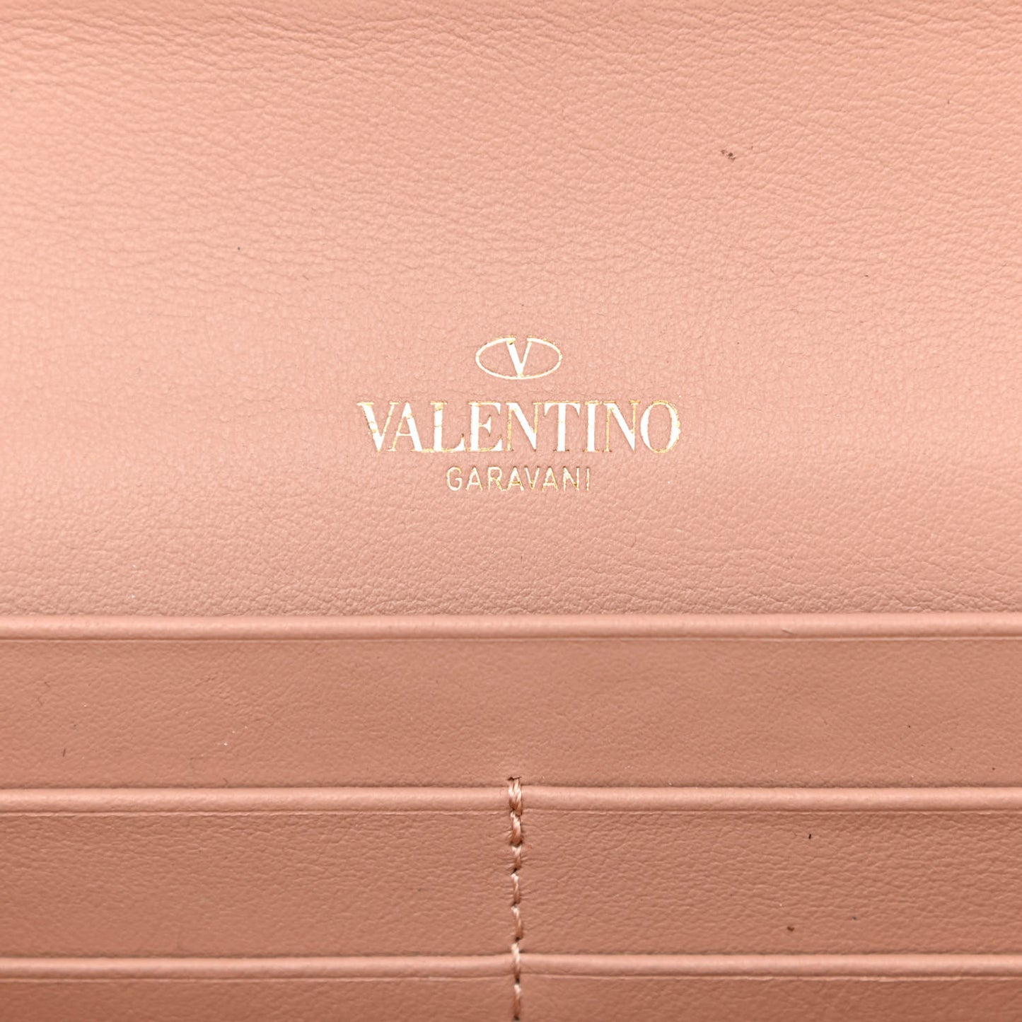 Vitello Rockstud Crossbody Wallet On Chain Skin Sorbet
