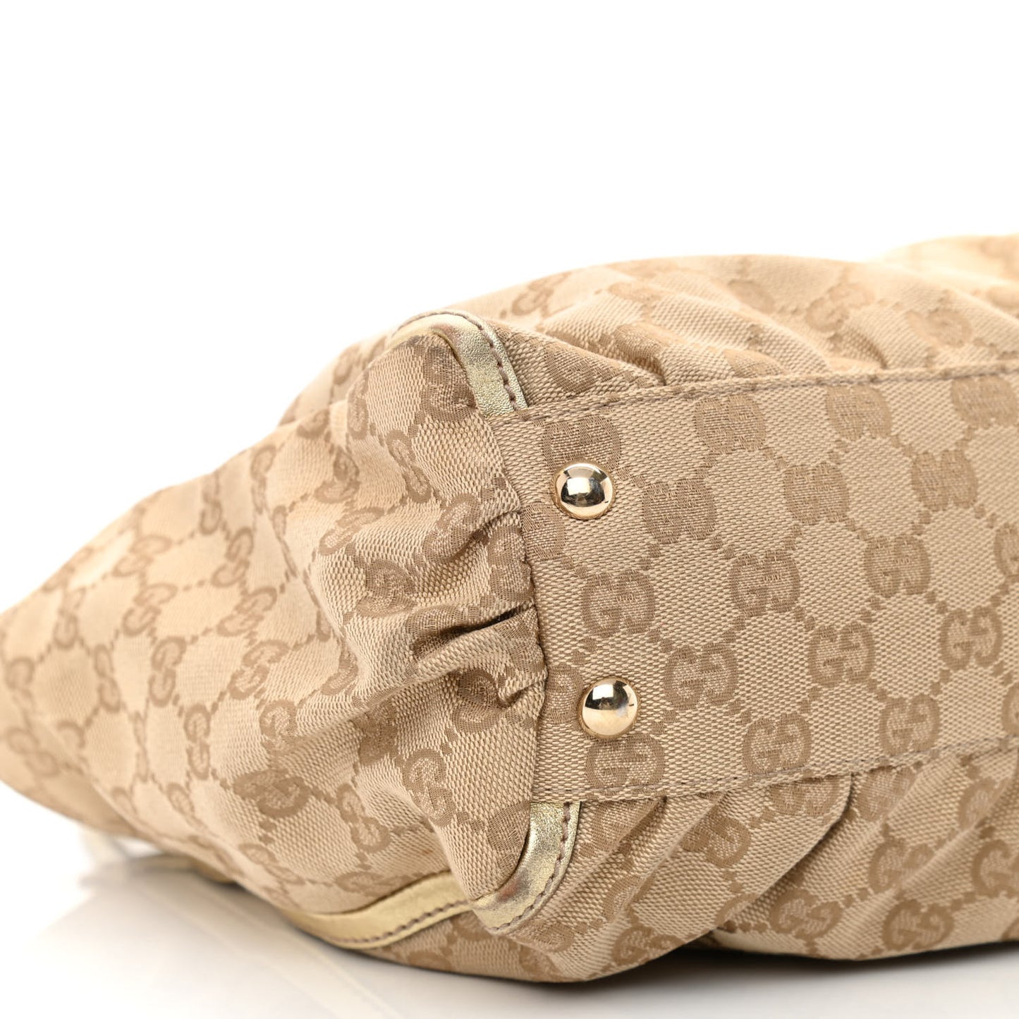 Metallic Monogram D Gold Tote Gold