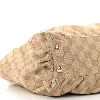 Gucci Metallic Monogram D Gold Tote Gold 9 of 15