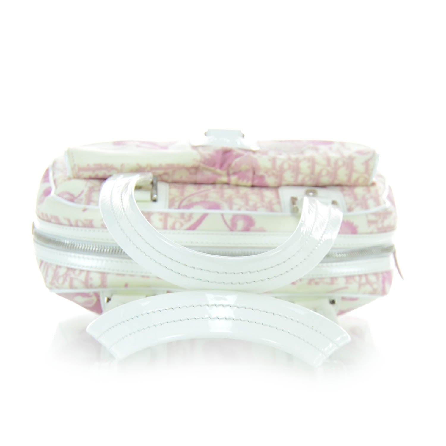 Christian Dior Canvas Monogram Floral Bowler Pink 4 of 11