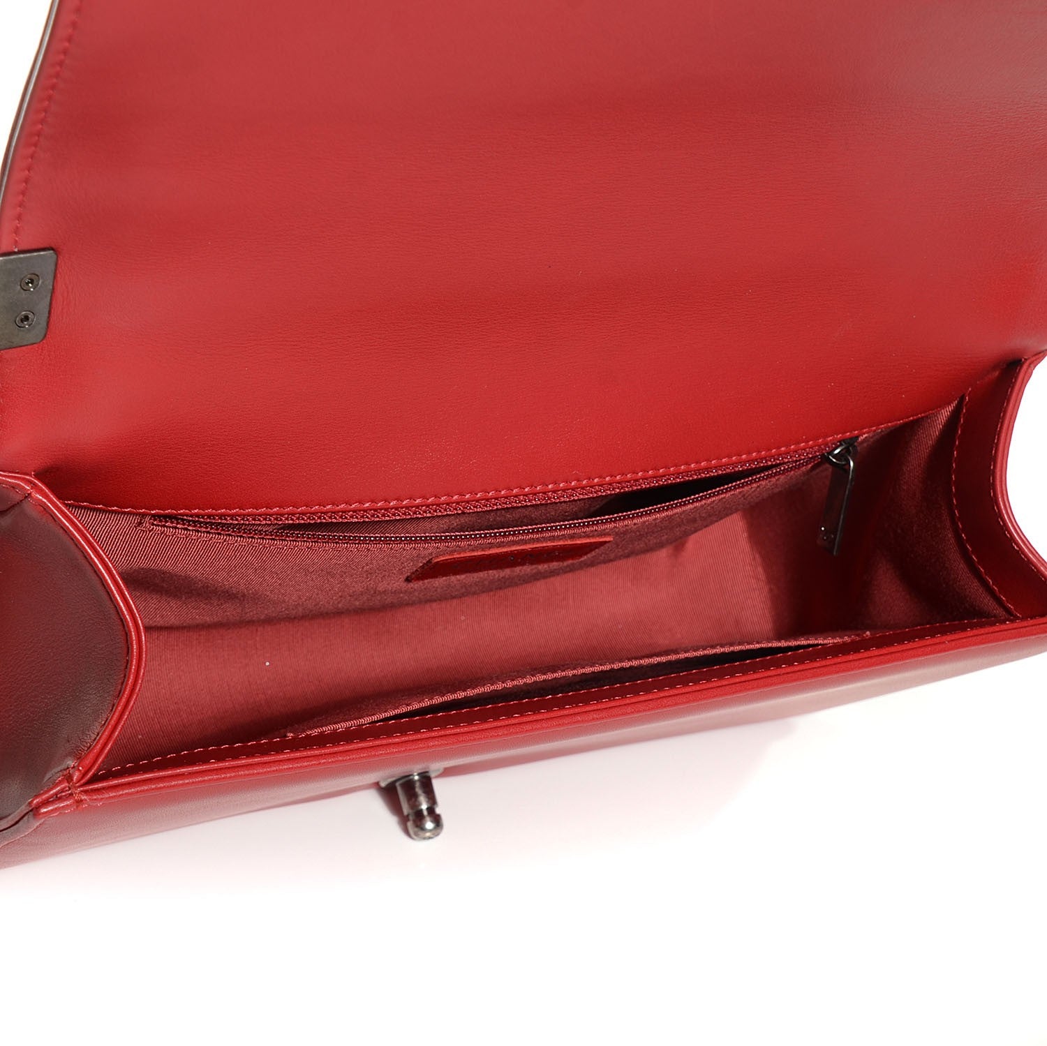 Chanel Lambskin Quilted New Medium Boy Flap Red 6 of 9