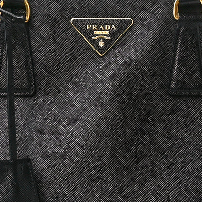 Prada Saffiano Medium Galleria Double Zip Tote Black 10 of 13