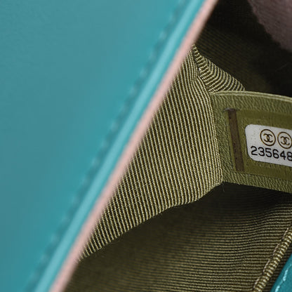 Chanel Calfskin Quilted Medium Boy Flap Turquoise 7 of 11