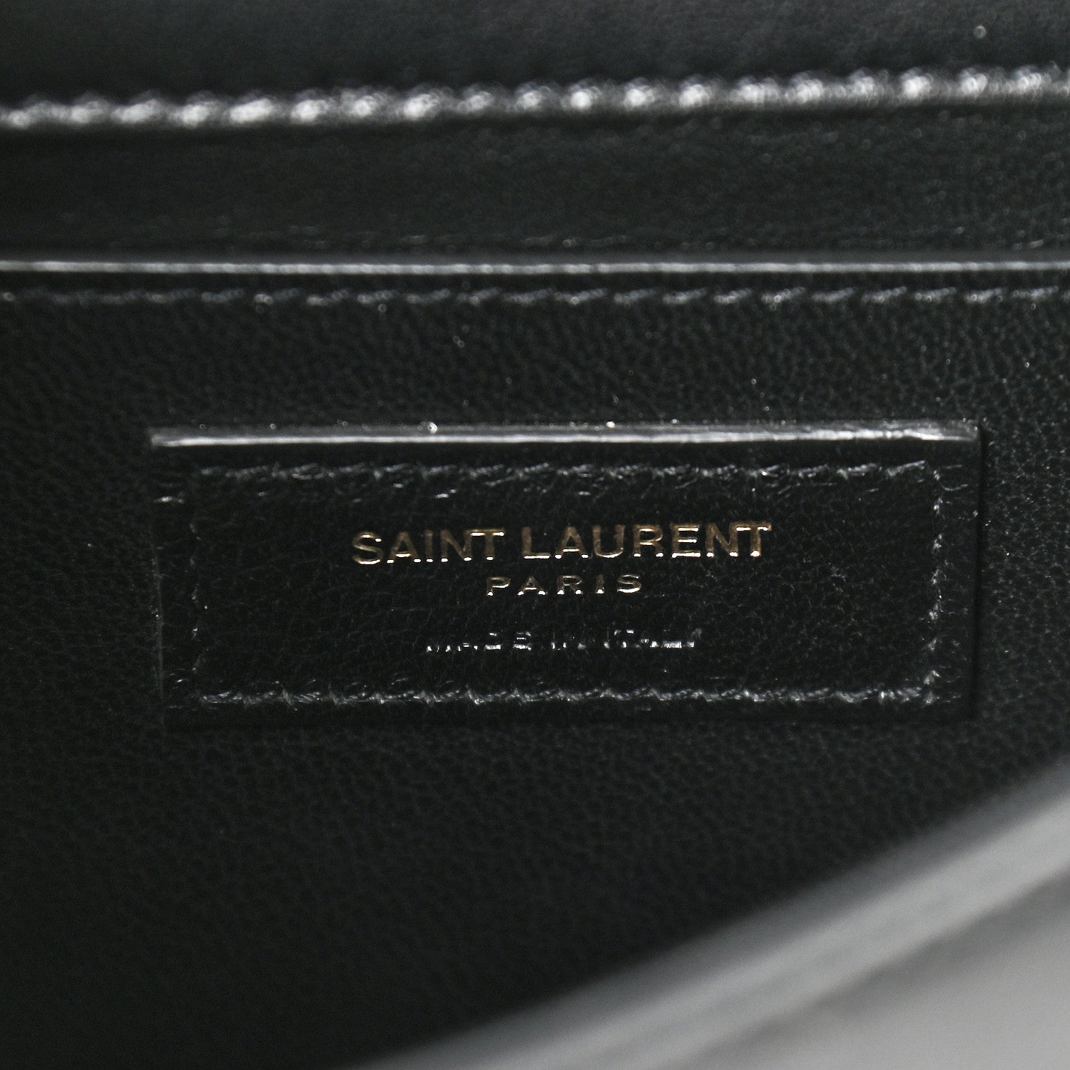 Saint Laurent Smooth Calfskin Small Spontini Saddle Bag Black 6 of 9