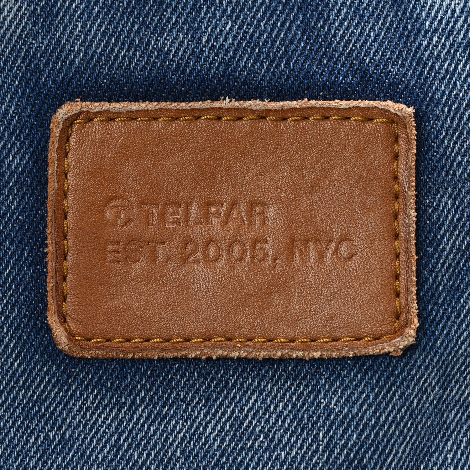 Telfar Denim Small Shopping Bag Blue 13 of 14
