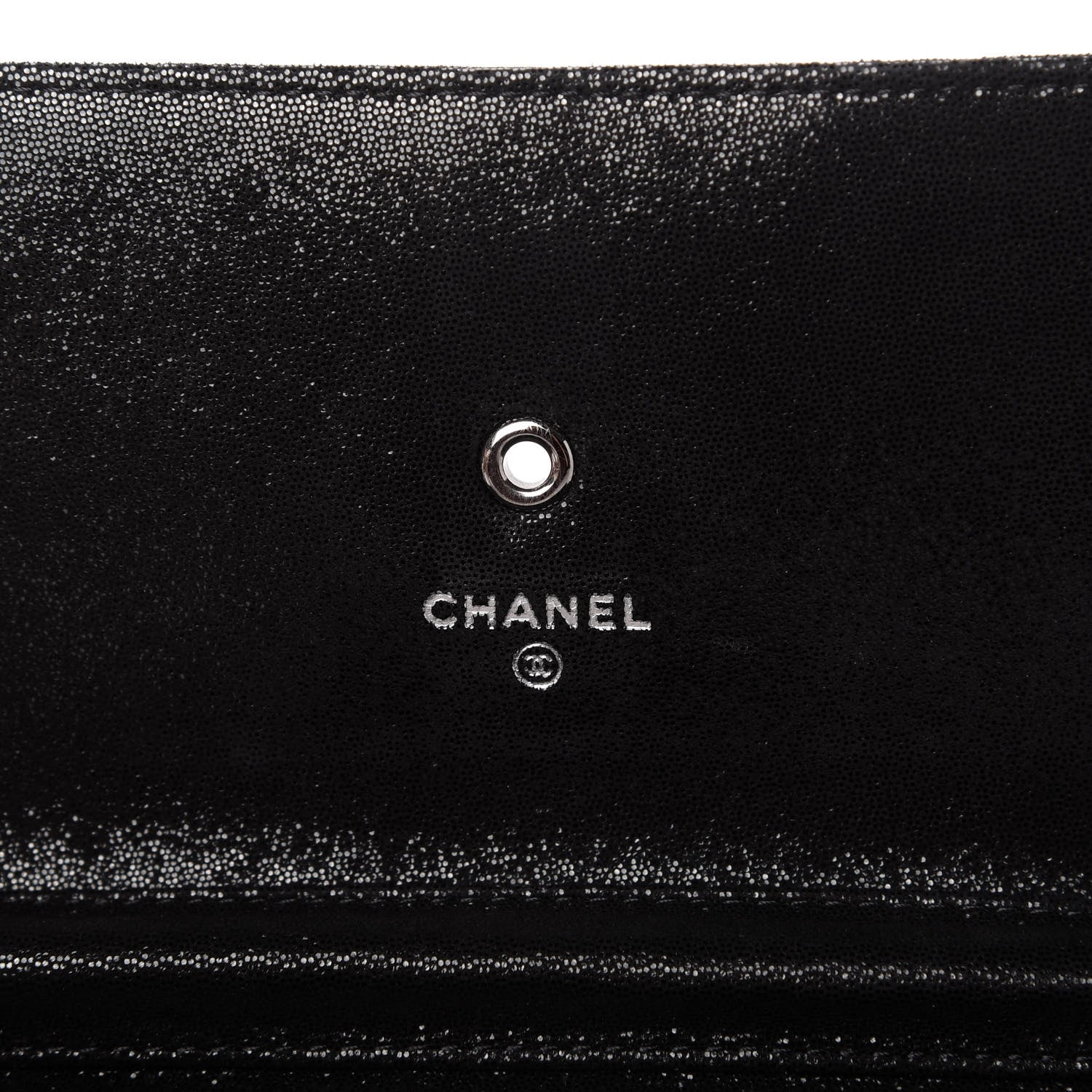 Chanel Iridescent Caviar Crystal Quilted Wallet On Chain WOC Black 8 of 11