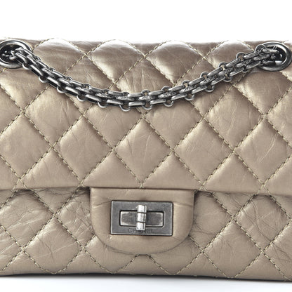 Chanel Metallic Calfskin Quilted 2.55 Reissue 224 Flap Gold 10 of 10
