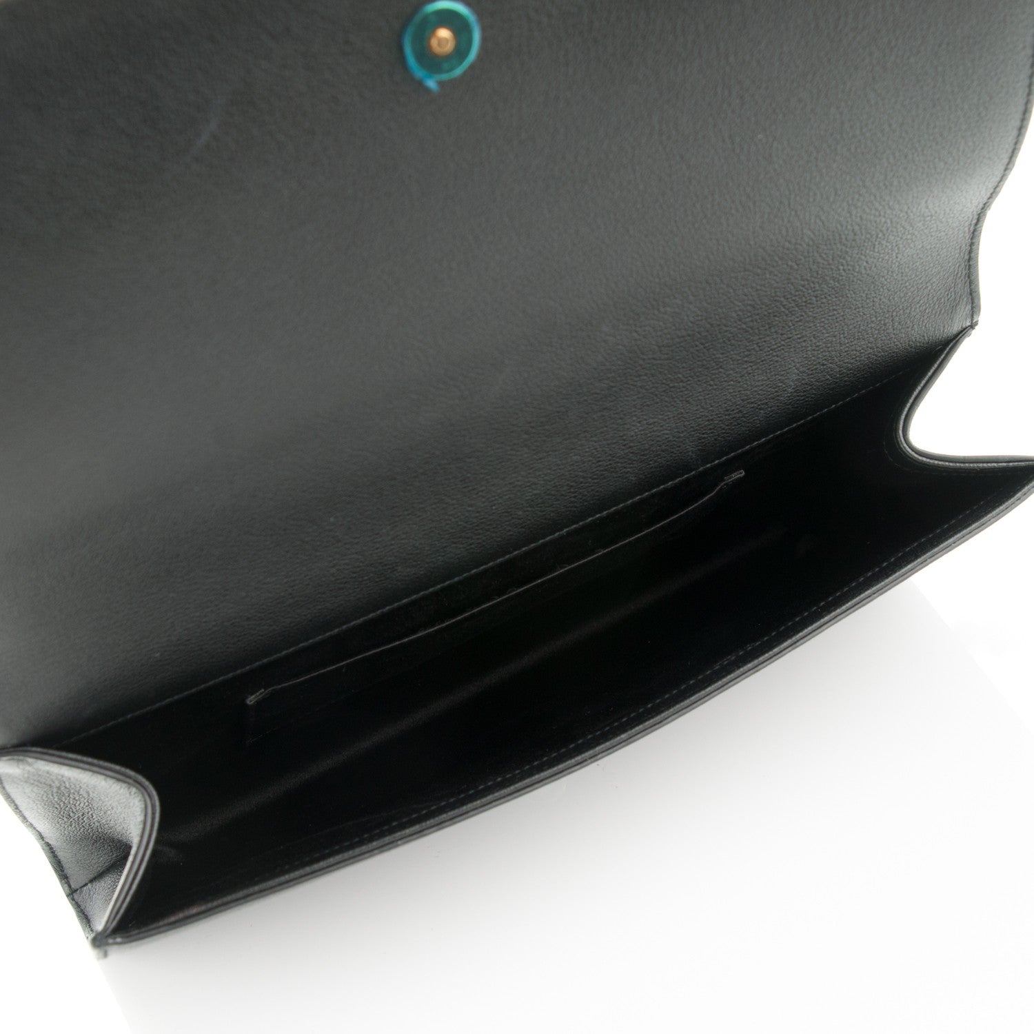 Saint Laurent Calfskin Monogram Large Belle De Jour Clutch Black 4 of 5