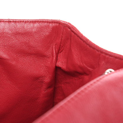 Chanel Washed Caviar Quilted Jumbo Single Flap Fuchsia 18 of 19