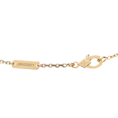 Van Cleef & Arpels 18K Yellow Gold Guilloche Vintage Alhambra Pendant Necklace 7 of 8