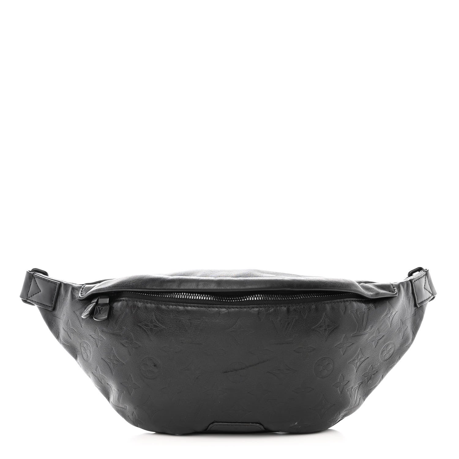 Louis Vuitton Calfskin Monogram Shadow Discovery Bumbag Black 1 of 14