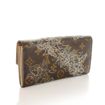 Louis Vuitton Monogram Dentelle Sarah Wallet Silver 3 of 11