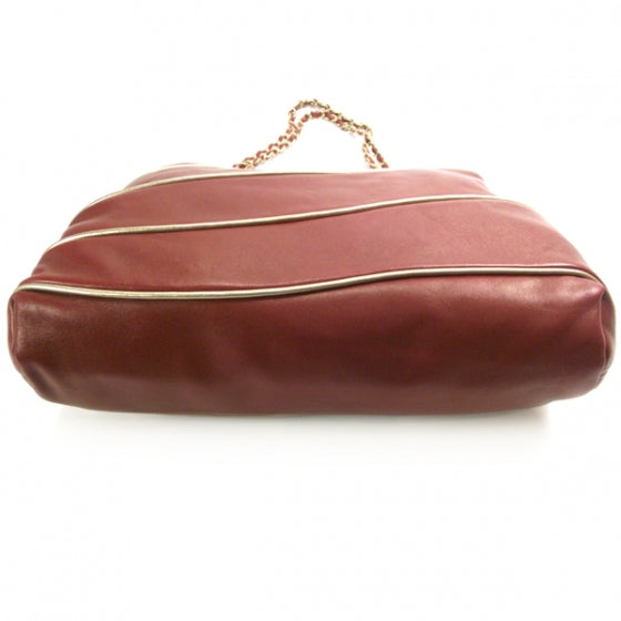 Lambskin Constructivism Tote Red