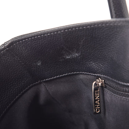 Chanel Calfskin Tall Cerf Tote Black 9 of 10