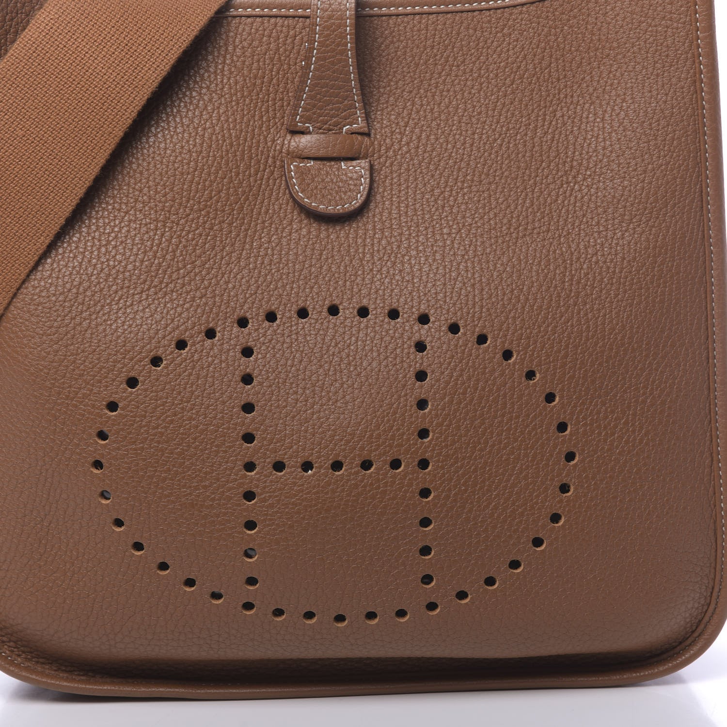 Hermes Taurillon Clemence Evelyne III PM Gold 10 of 11