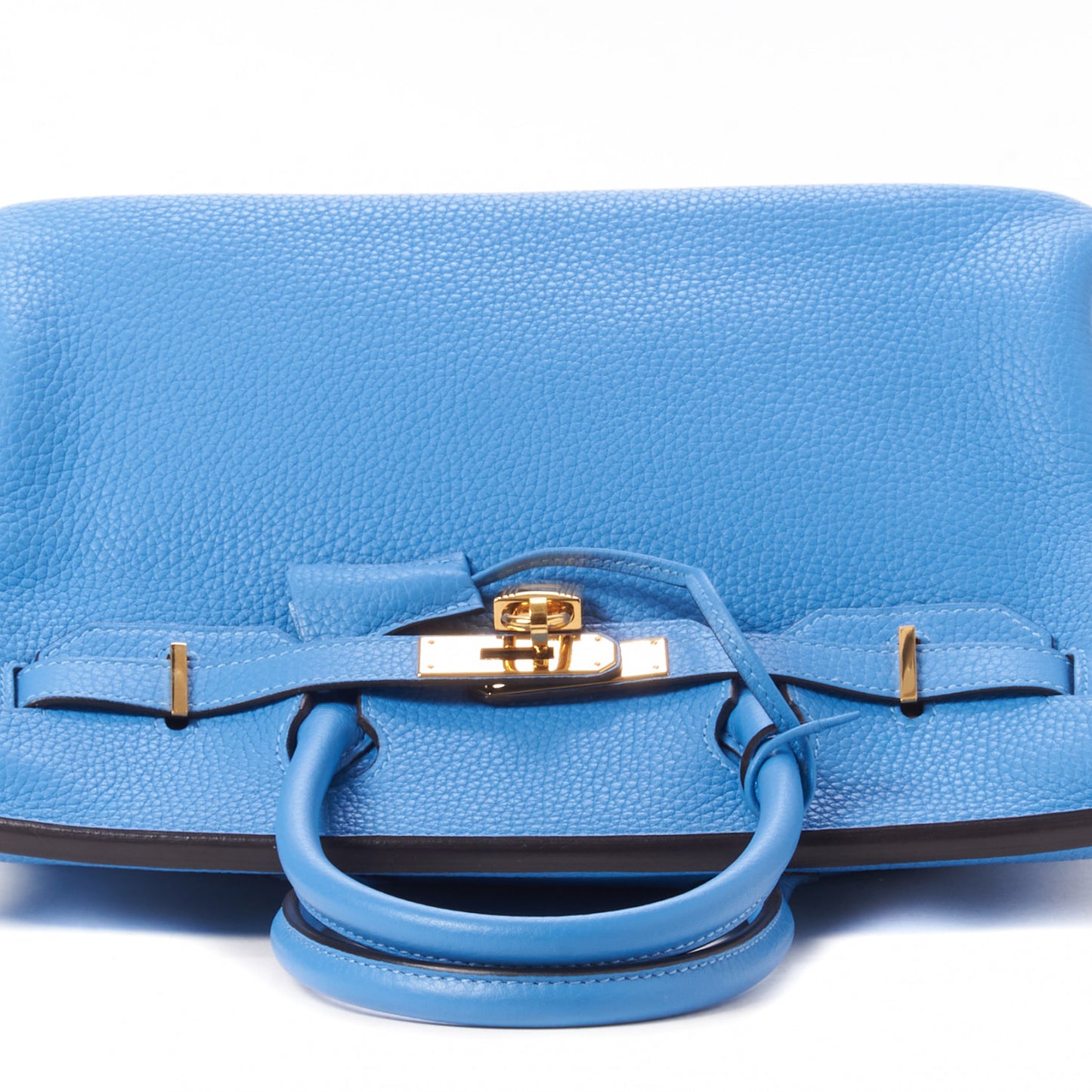 Taurillon Clemence Birkin 30 Bleu Paradis