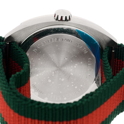 Gucci Stainless Steel Nylon 41mm GG2570 Quartz Watch Black 4 of 4