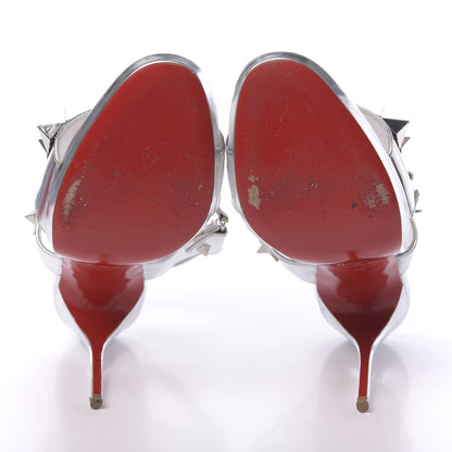 Christian Louboutin Specchio Miziggoo Spiked 120 Pumps 38 Silver 5 of 10