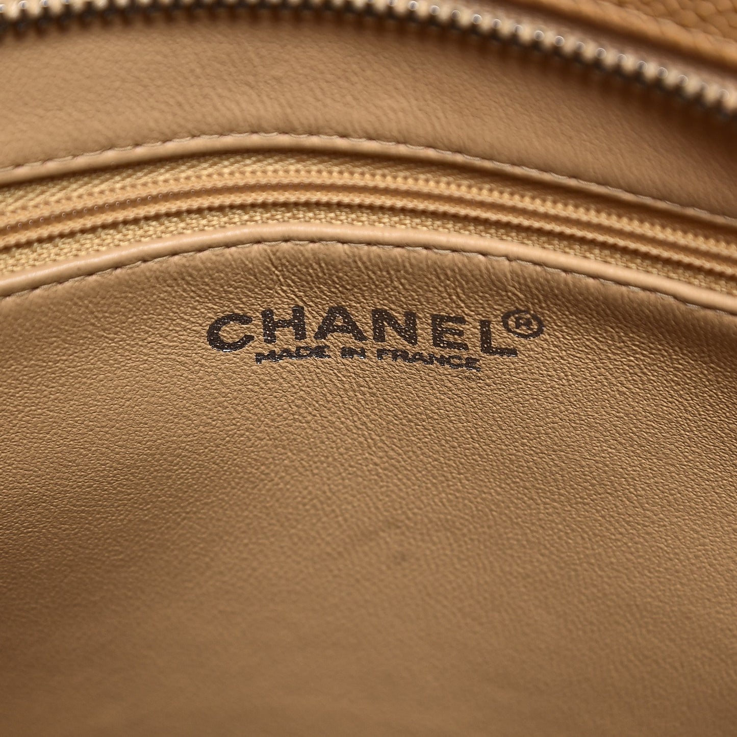Caviar Quilted Medallion Tote Beige