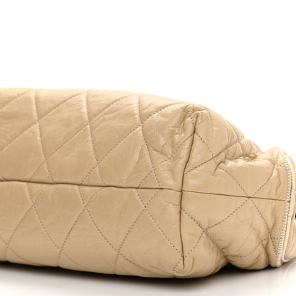 Chanel Lambskin Quilted East West Accordion Flap Beige 9 of 9