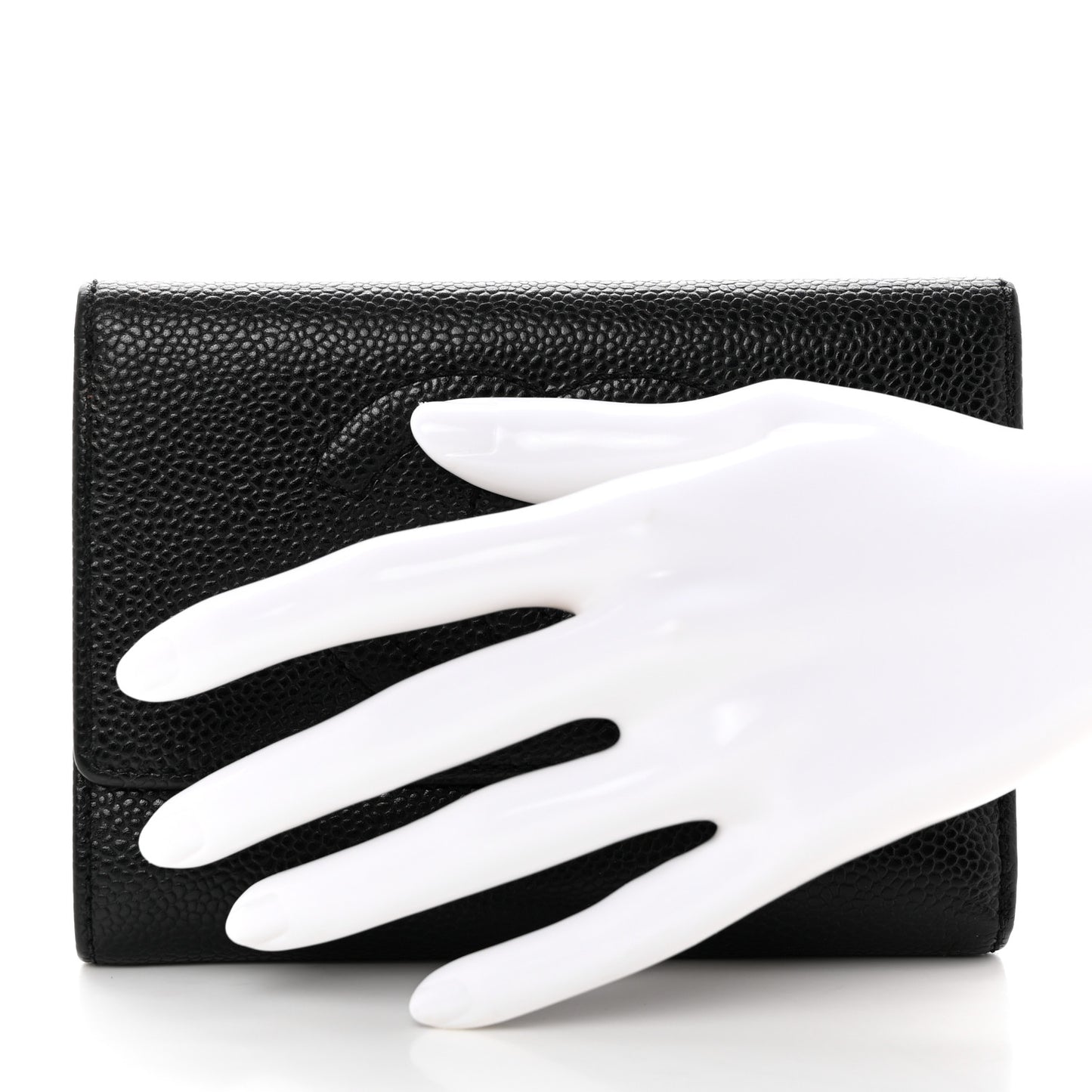 Caviar Timeless CC Flap Wallet Black