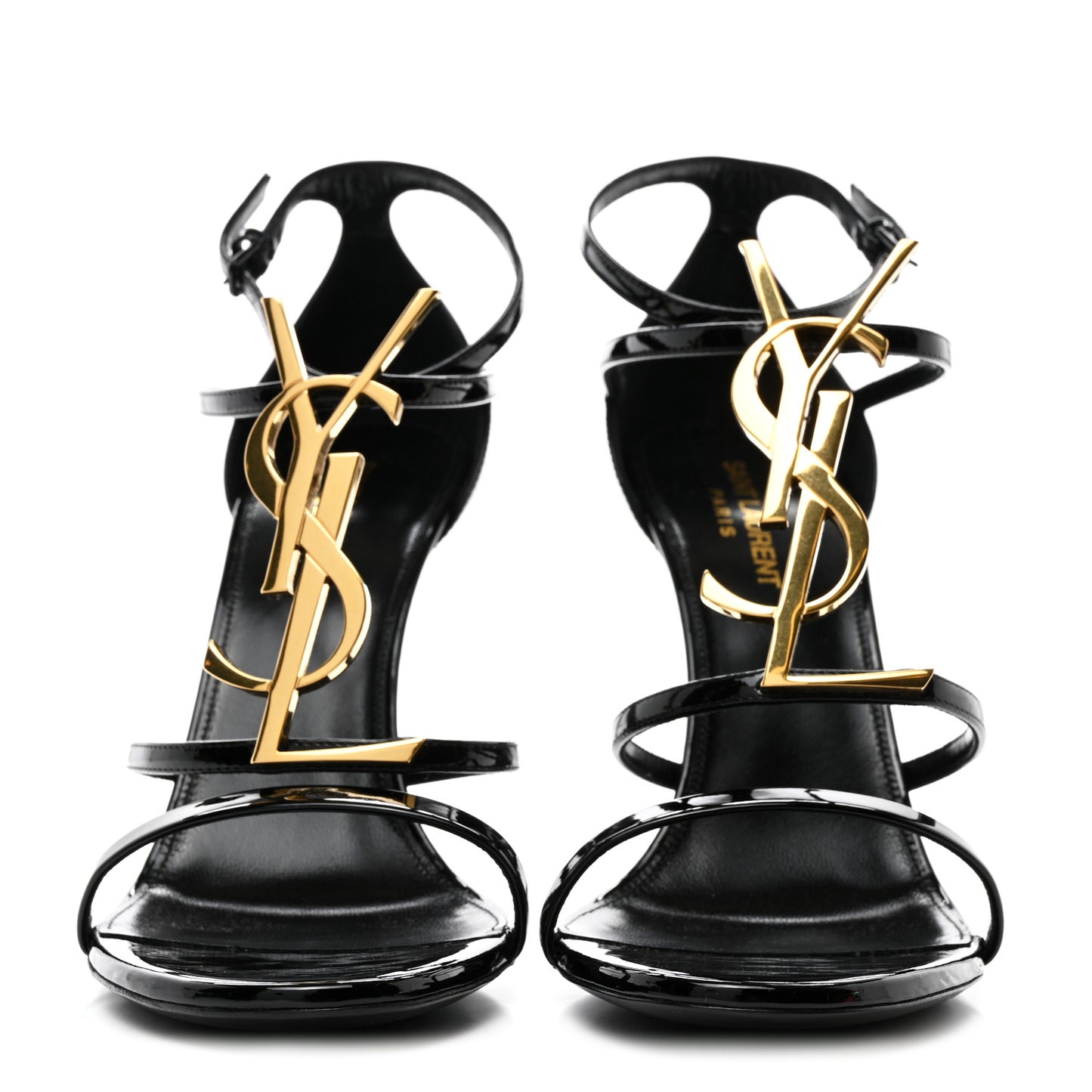 Patent Cassandra 100 Ankle Strap Sandals 40 Black