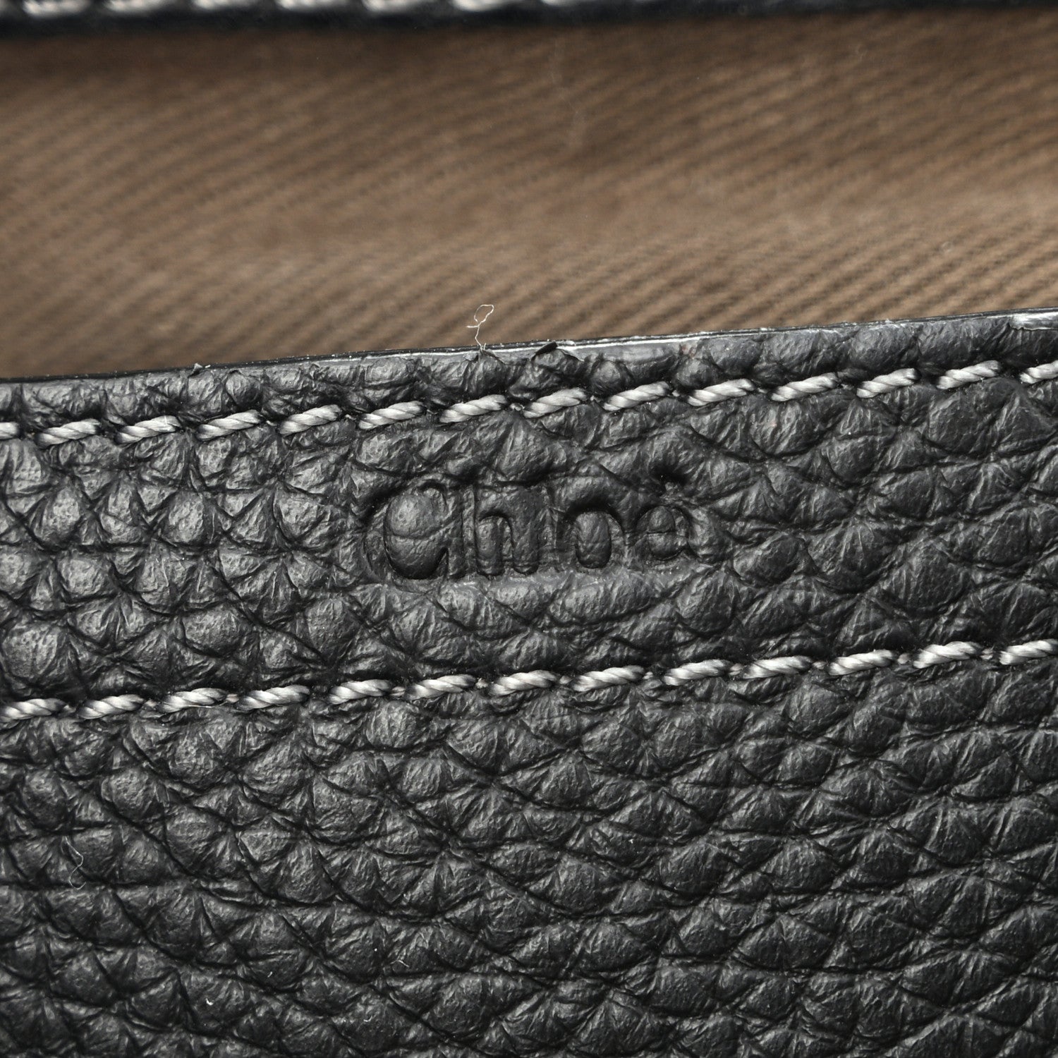 Chloe Grained Calfskin Small Marcie Saddle Bag Black 6 of 15