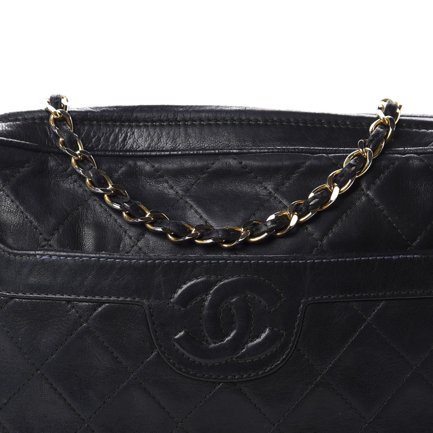 Chanel Lambskin Quilted CC Tassel Camera Case Black 11 of 11