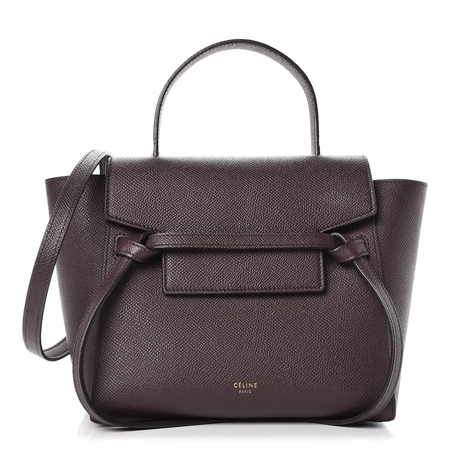 Celine Grained Calfskin Nano Belt Bag Brown 1 of 7