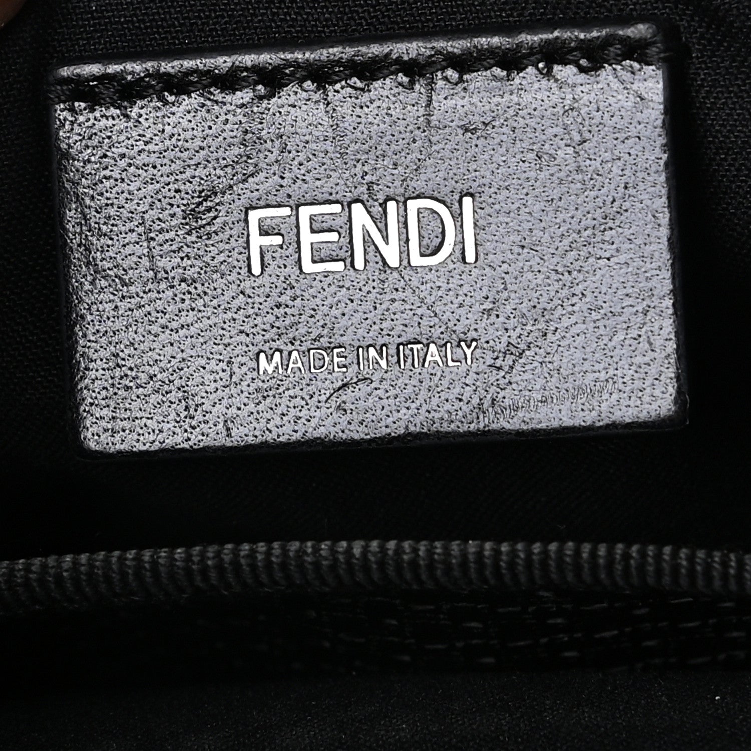 Fendi Neoprene Mesh Vitello Grace FF Pocket Belt Bag Black 8 of 12