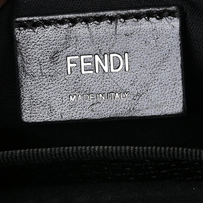 Fendi Neoprene Mesh Vitello Grace FF Pocket Belt Bag Black 8 of 12