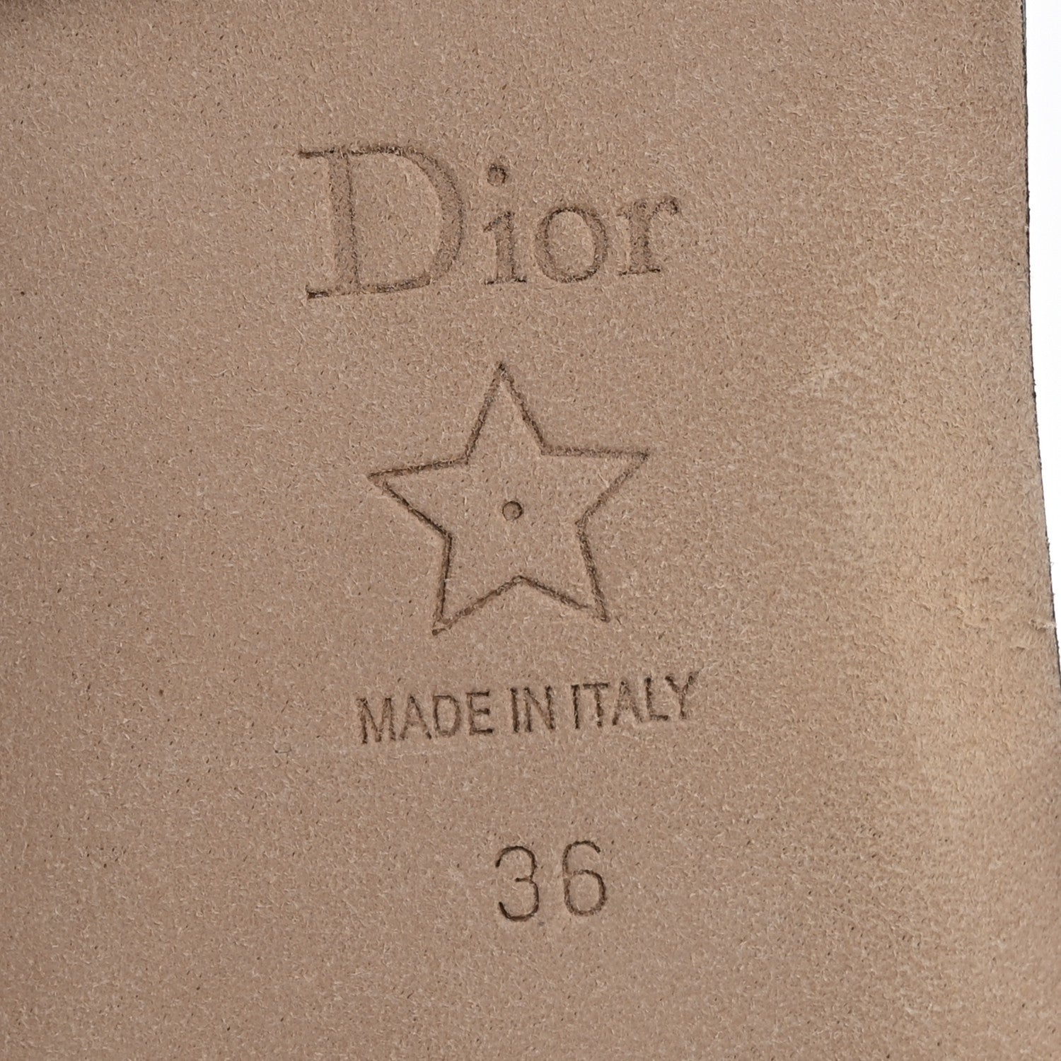 Christian Dior Canvas Embroidered Libellule Camouflage Dway Flat Slide Sandals 36 Natural Black 8 of 10