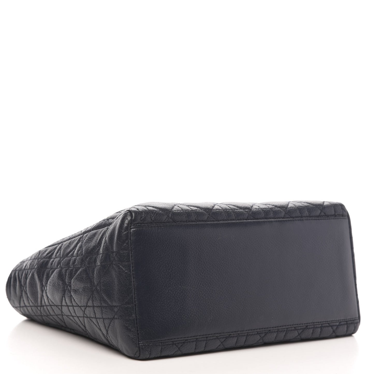Grained Calfskin Cannage Medium Supple Lady Dior Navy
