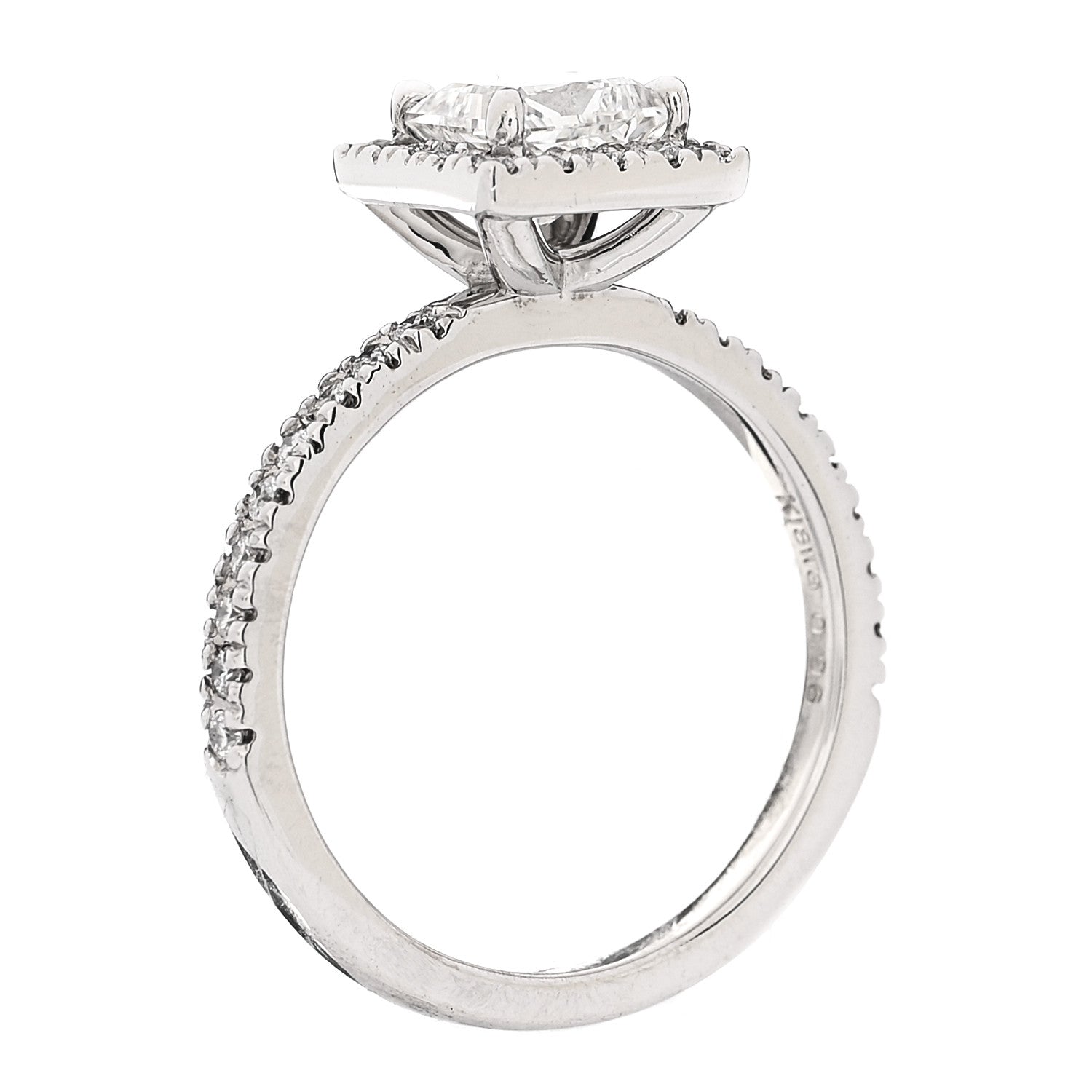 Parker & West by FASHIONPHILE 18K White Gold Diamond .96ctw Princess Cut Engagement Ring  52 6 6 of 10