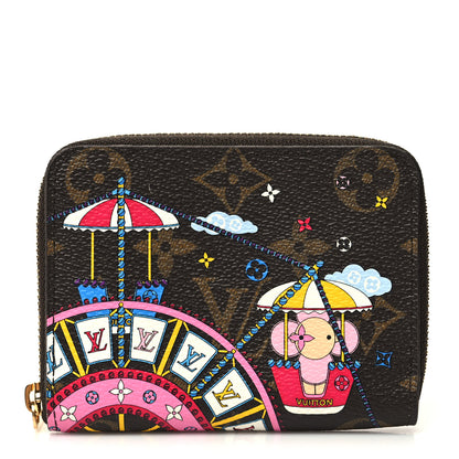 Louis Vuitton Monogram 2020 Christmas Animation Big Wheel Zippy Coin Purse Rose Ballerine 1 of 8