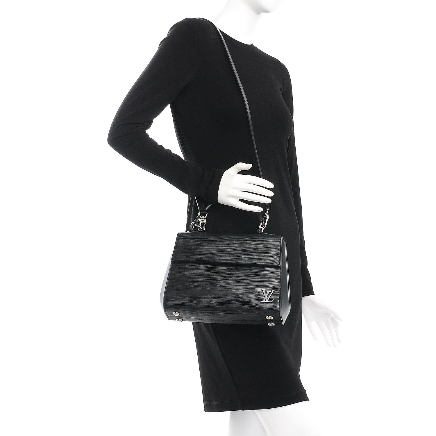 Louis Vuitton Epi Cluny BB Black 2 of 8