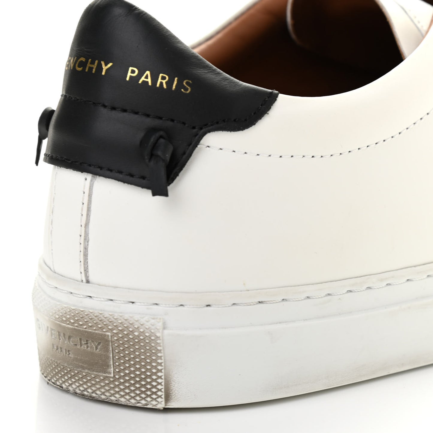 Calfskin Band Logo Womens Urban Street Sneakers 39.5 White Black