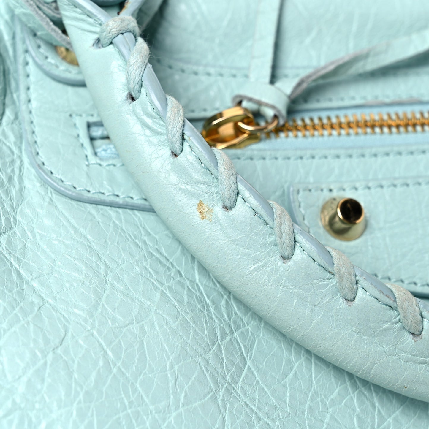 Agneau Classic Gold Hardware Velo Bleu Maldives