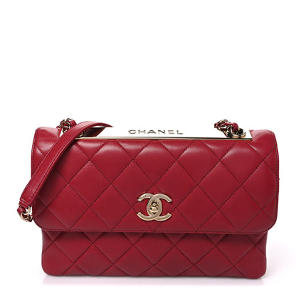 Chanel Lambskin Quilted Medium Trendy CC Flap Dark Pink 1 of 10