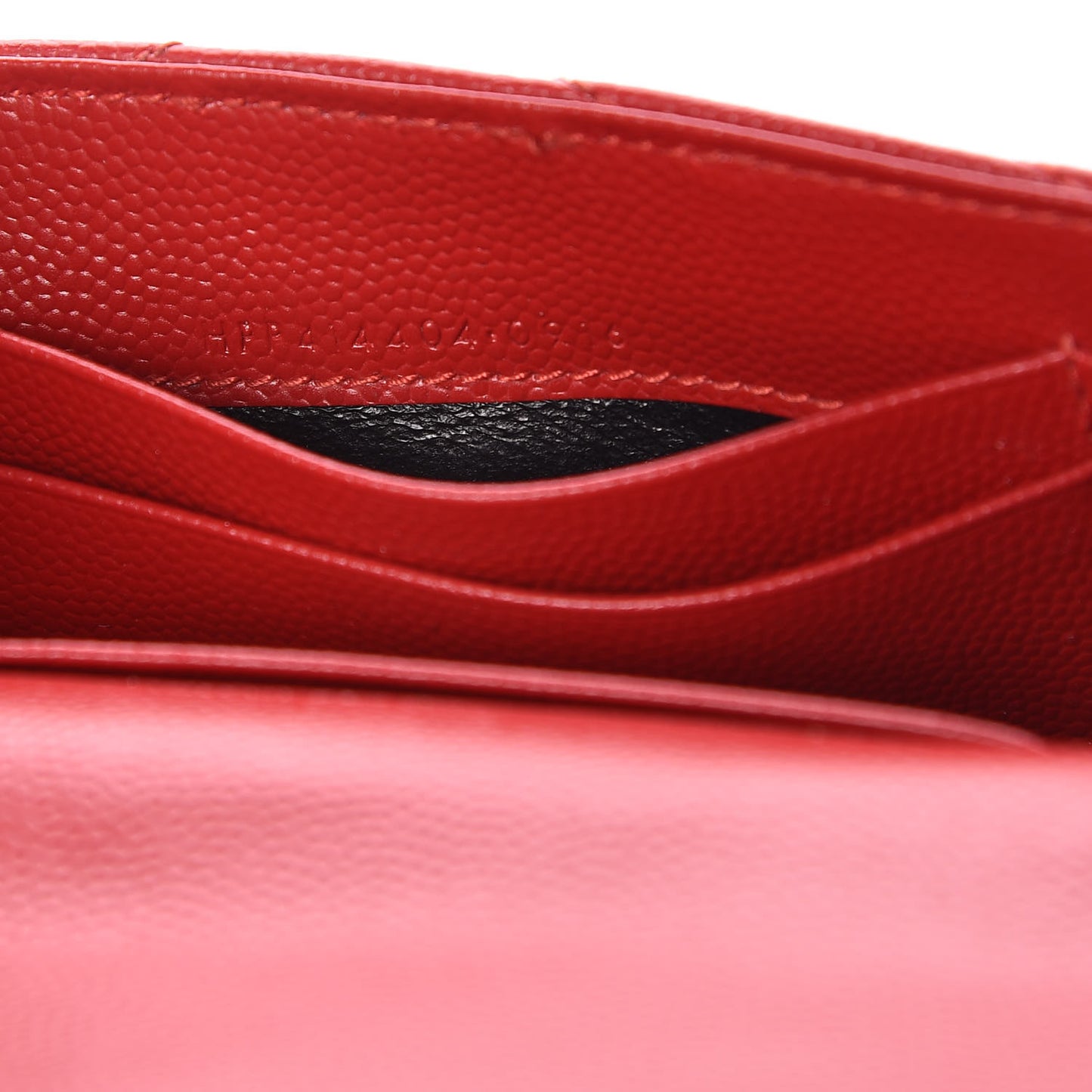 Grain De Poudre Matelasse Chevron Small Monogram Envelope Wallet New Red