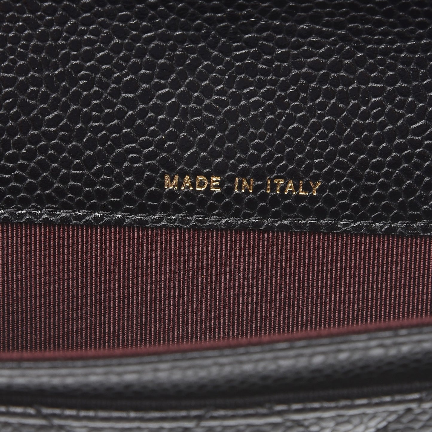 Caviar Quilted Flap Card Holder Black