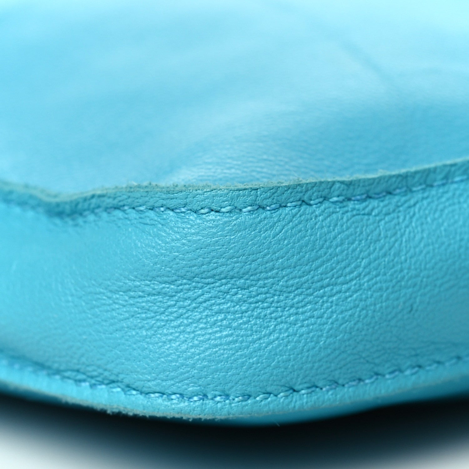 Hermes Lambskin Toudou Perfore Crossbody Bag Bleu Paon 8 of 10
