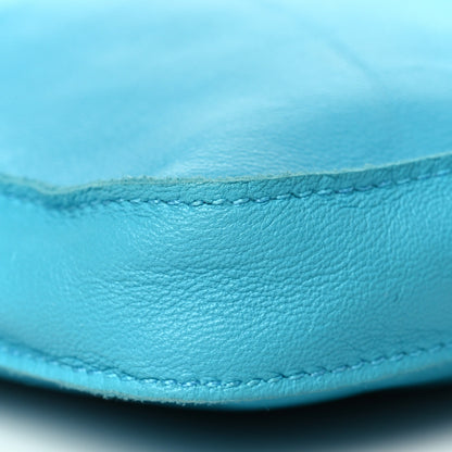 Hermes Lambskin Toudou Perfore Crossbody Bag Bleu Paon 8 of 10