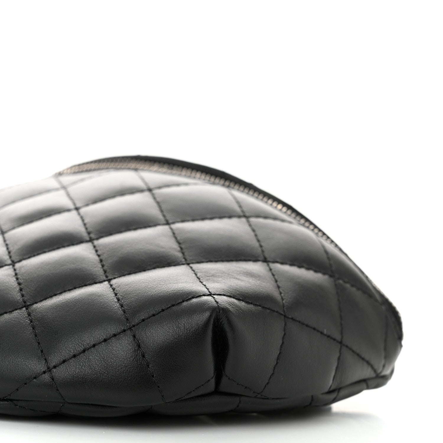 Chanel Calfskin Quilted Waist Belt Bag Black 10 of 10
